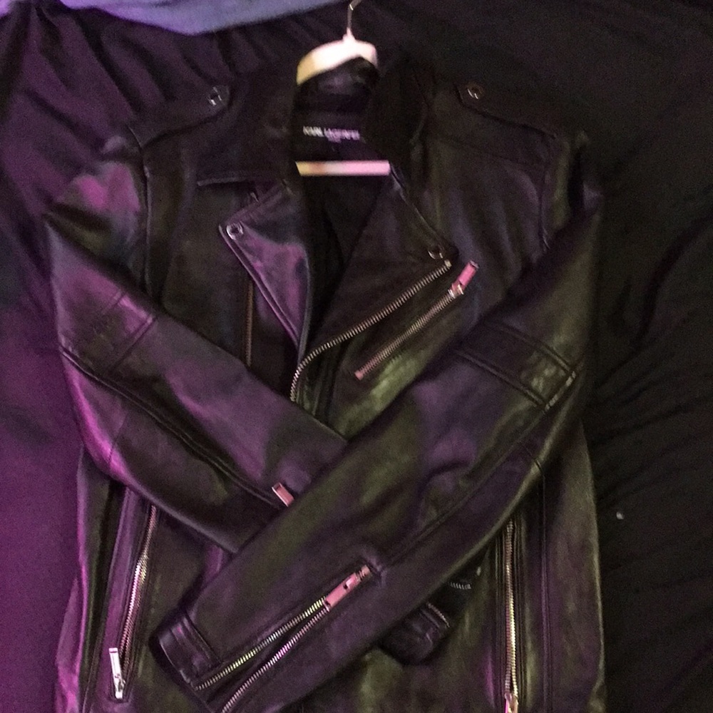 Karl Lagerfield Leather Coat